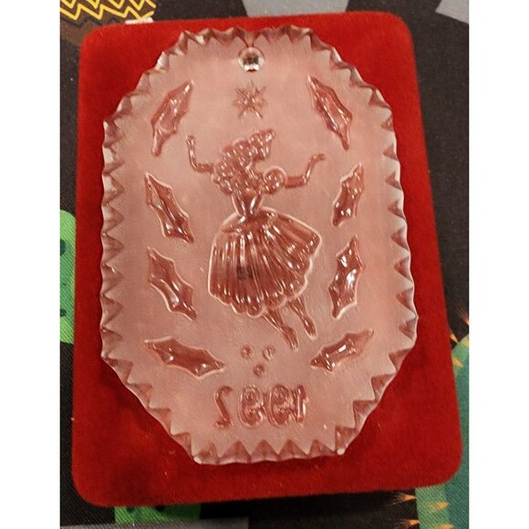 Waterford Crystal 1992 Twelve Days Of Christmas Ornament With Original Box & Pou - Picture 2 of 6